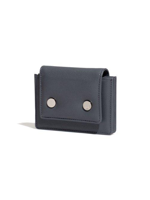 CIRCLE PADDING ACCORDION POCKET - DARK GREY
