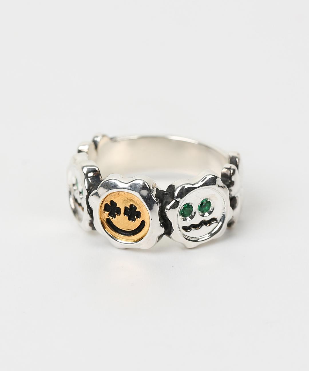 Clover eyes ring (925 silver)