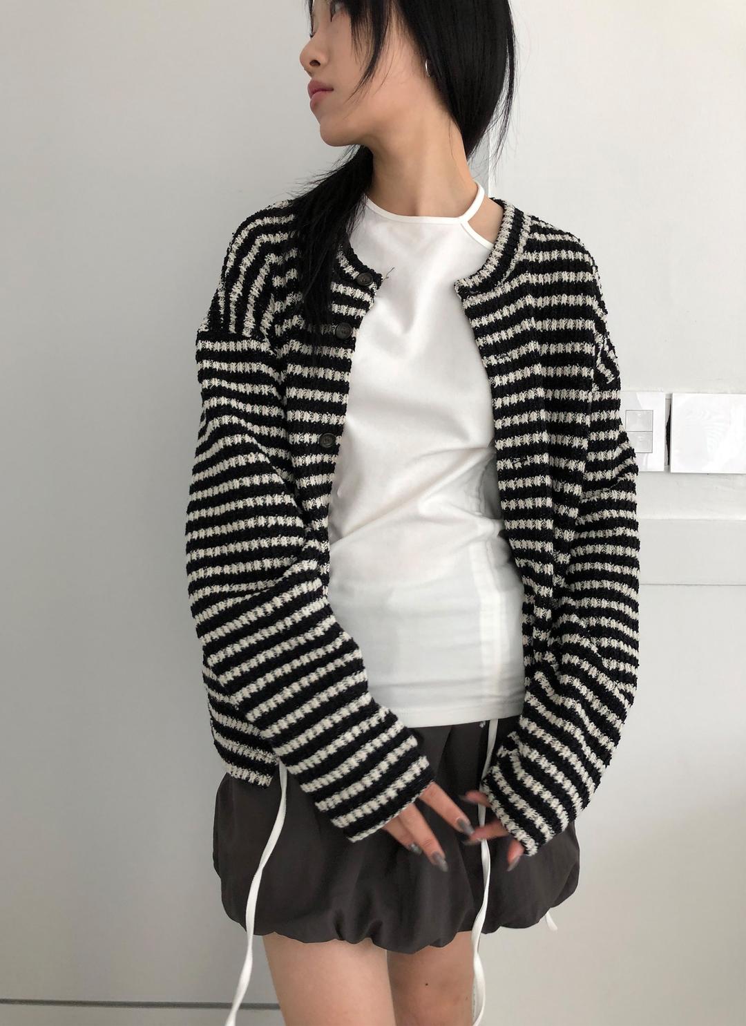 Maint stripe cardigan (3C)