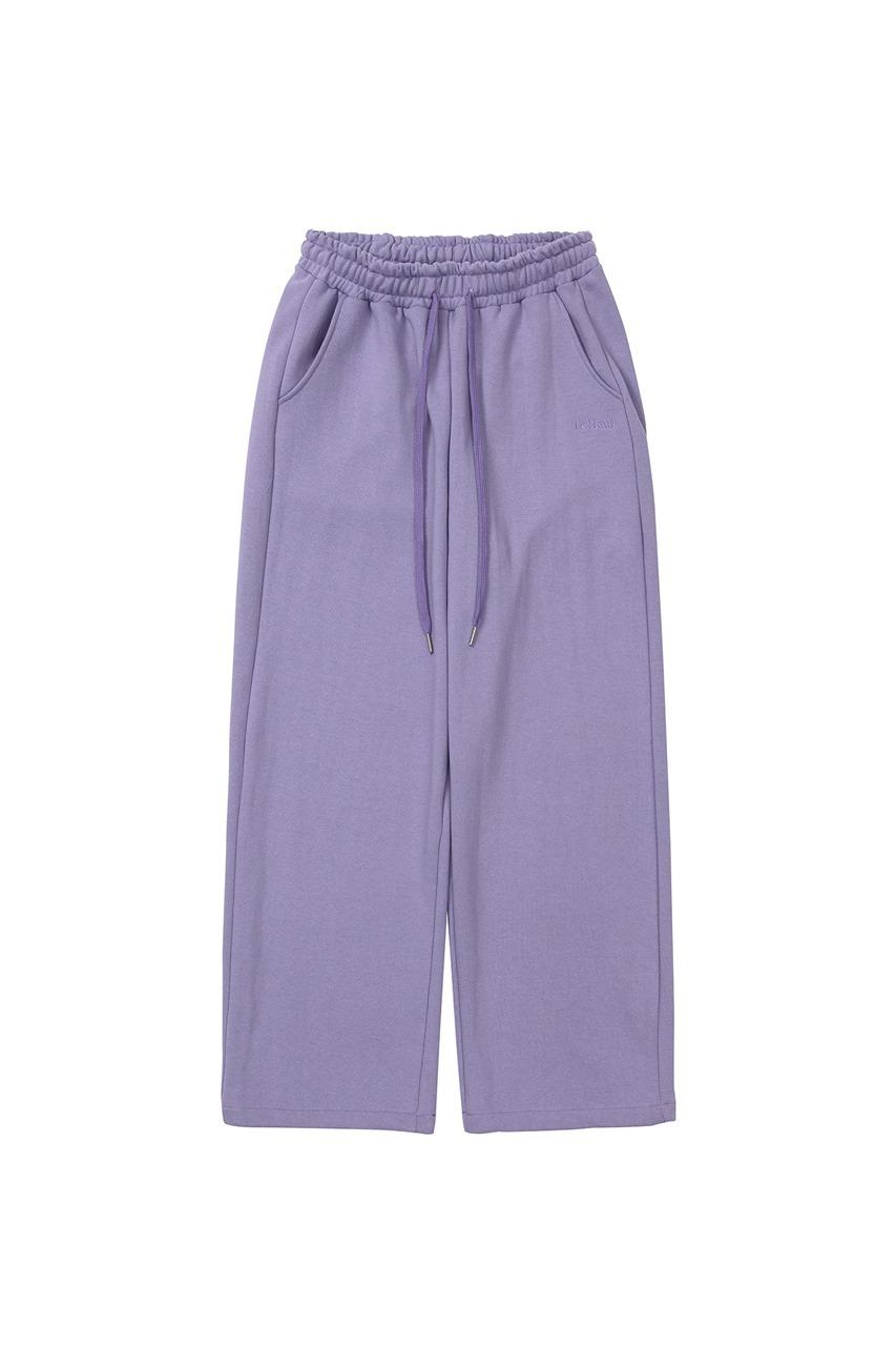 WIDE SWEAT PANTS (LAVENDER)