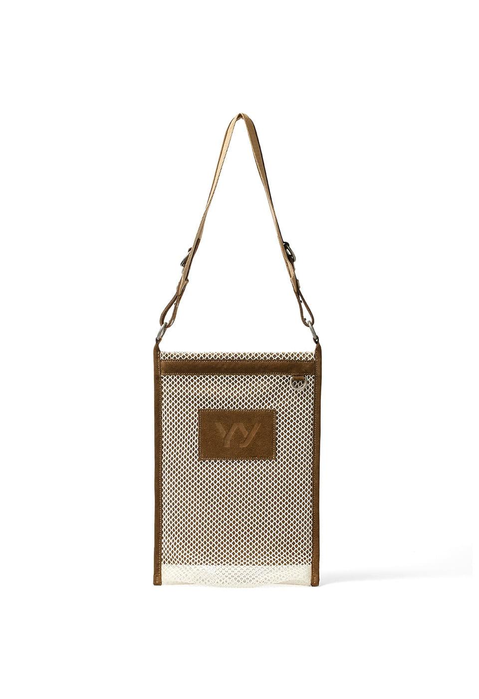 MESH CROSSBODY BAG, KHAKI