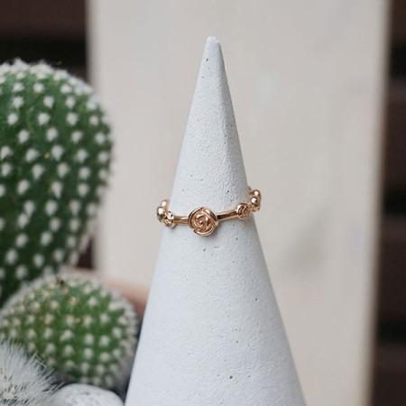 14k 장미 11꽃 천주교 성당 묵주반지