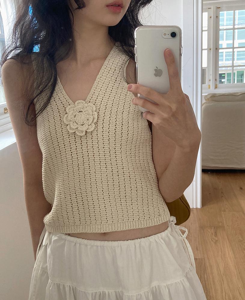 메이비베이비 Gabbriette Knit Top (2colors)