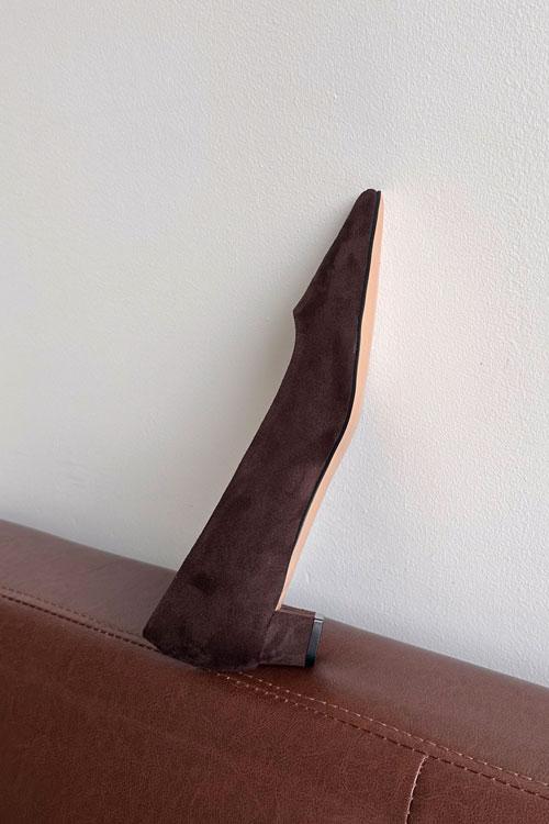 스웨이드 스틸레토 미들굽 키튼 3cm 2컬러