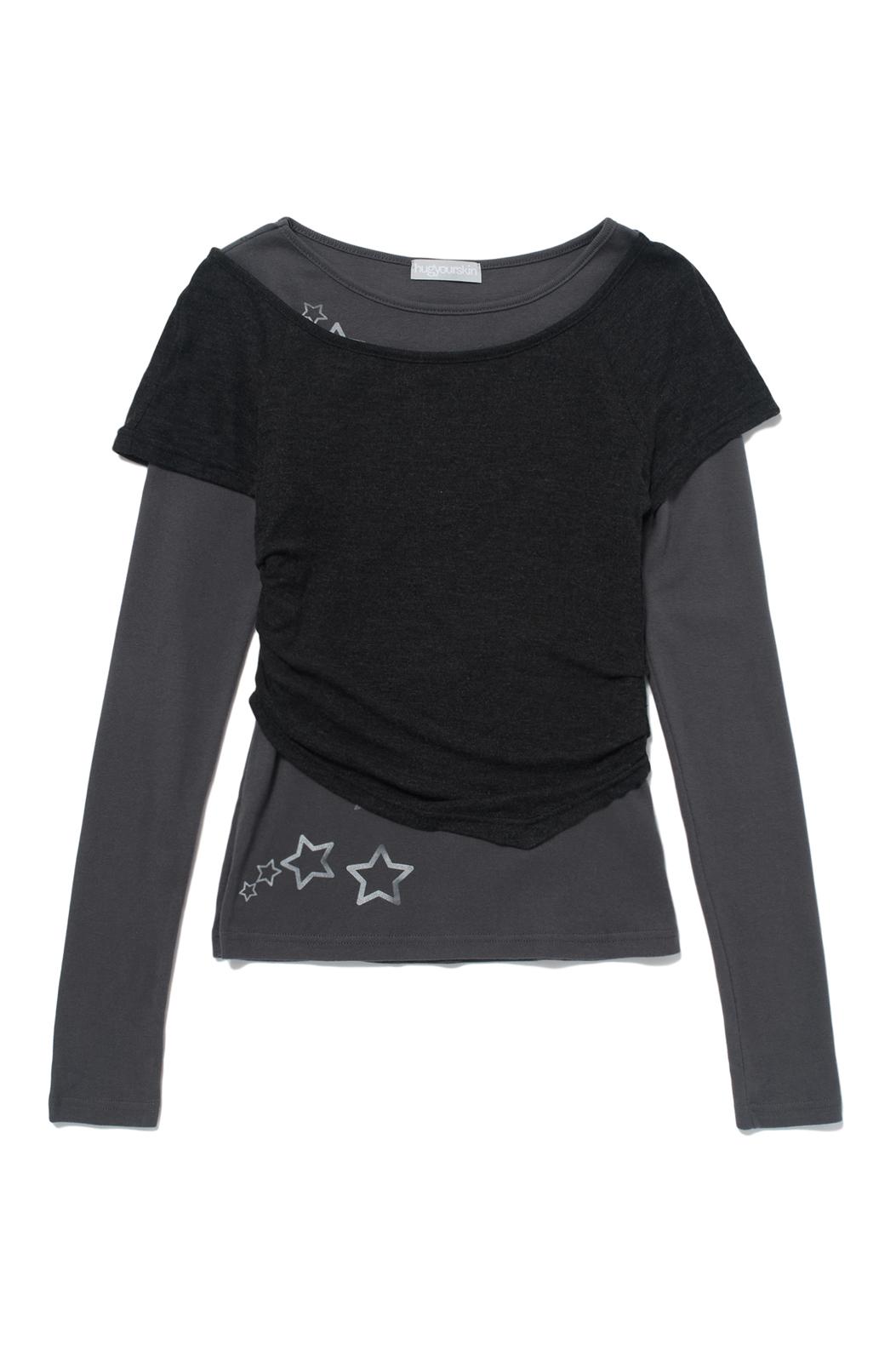Layered star T (Charcoal)