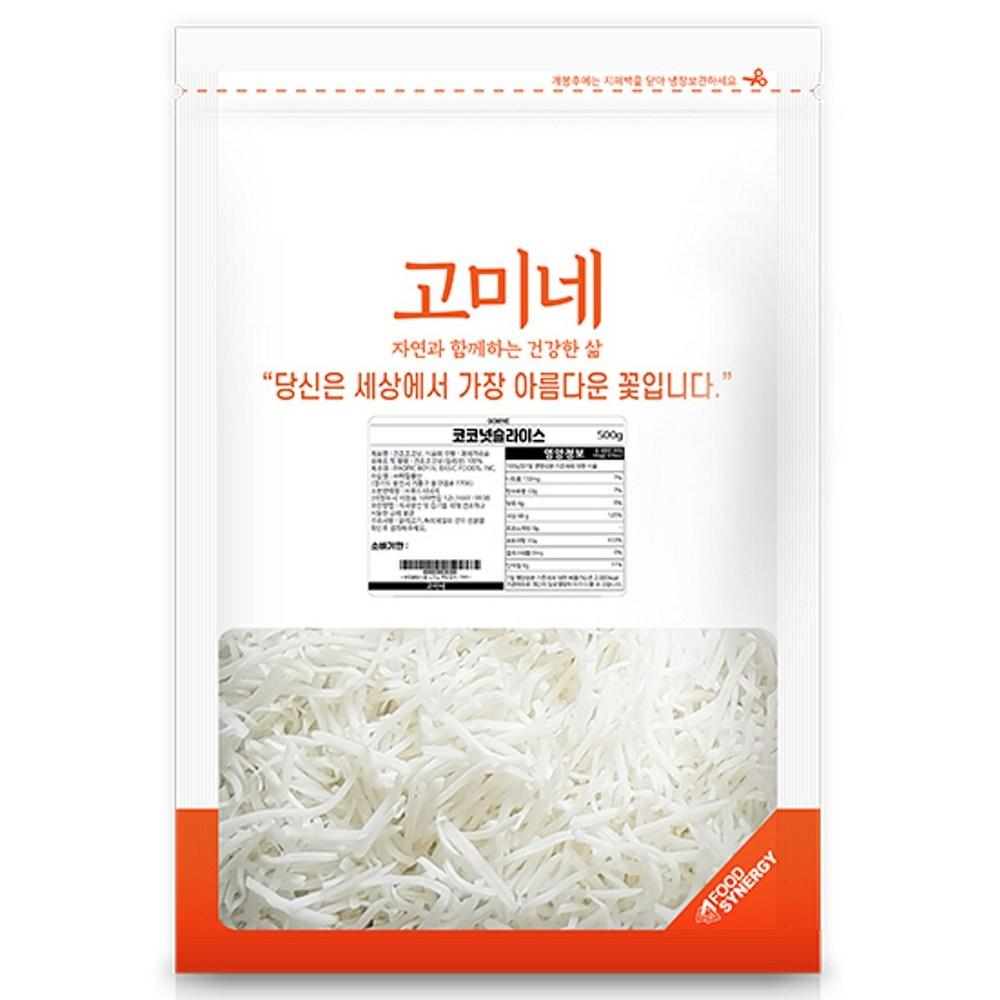 고미네 코코넛 롱 슬라이스, 500g, 1개 - 기타원물간식 | 쿠팡