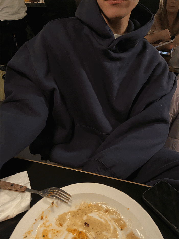 (구디션추천/기모안감/셋업) bama snap warmer hoodie