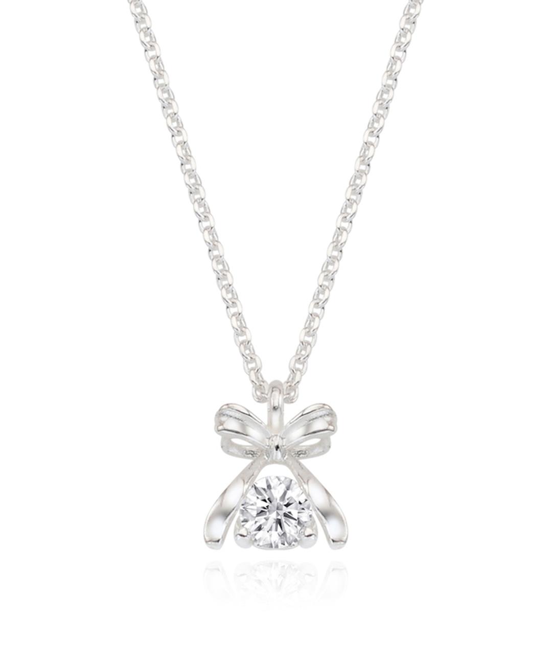 앵브록스 [에스파 윈터 착용] rossie ribbon cubic necklace