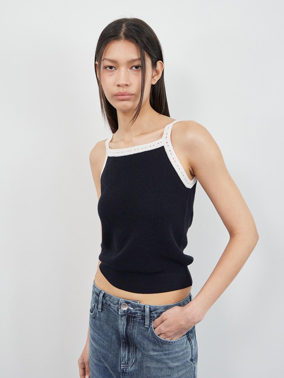 PIERCE TANK TOP(NAVY)
