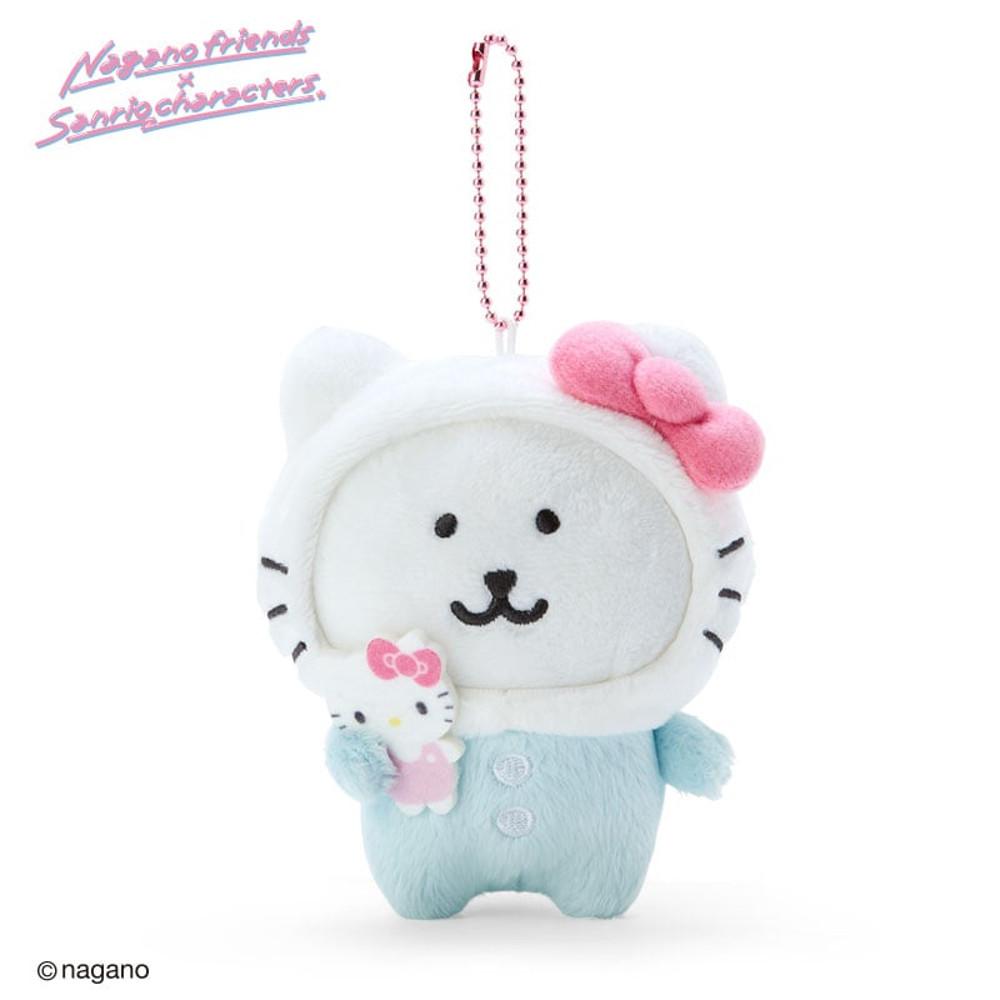 산리오 나가노 프렌즈 콜라보 헬로 키티 농담곰 마스코트 키링 키홀더 인형 일본 직구