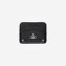 Vivienne Westwood Re-Vegan Grain Half Moon Card Holder Black