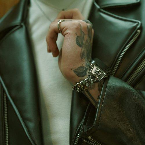 애플워치 스트랩 메탈 실버 크롬 커스텀 체인 42mm 44mm 45 mm  AST-CH