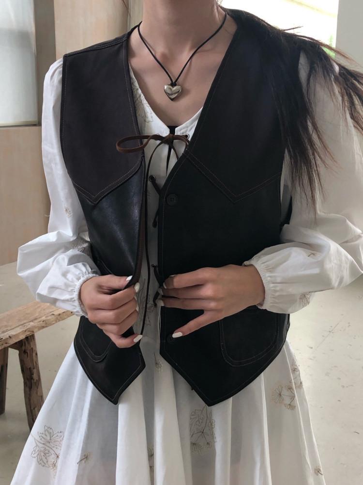 [루트] repeller 리펠러 24fw 웨스턴 빈티지 조끼 (1color)