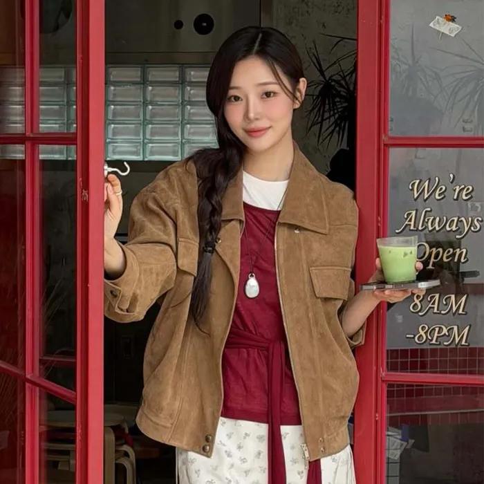 스웨이드 봄버 점퍼 NEL6XM801_95