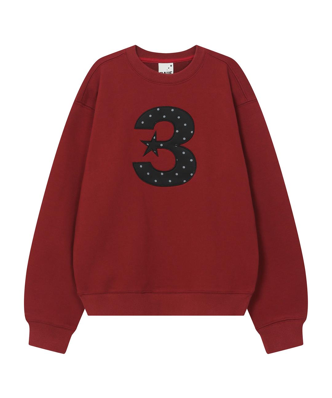 3 logo 엔젤 맨투맨 [레드]