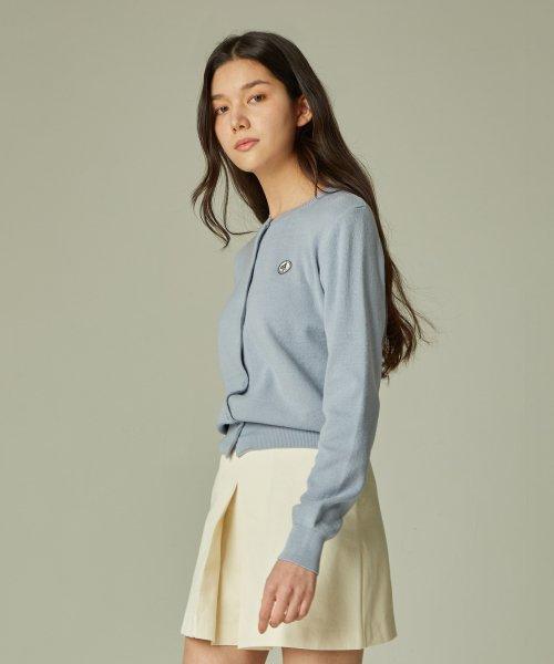 AGP 오가닉 크롭 가디건(W) 스카이 블루