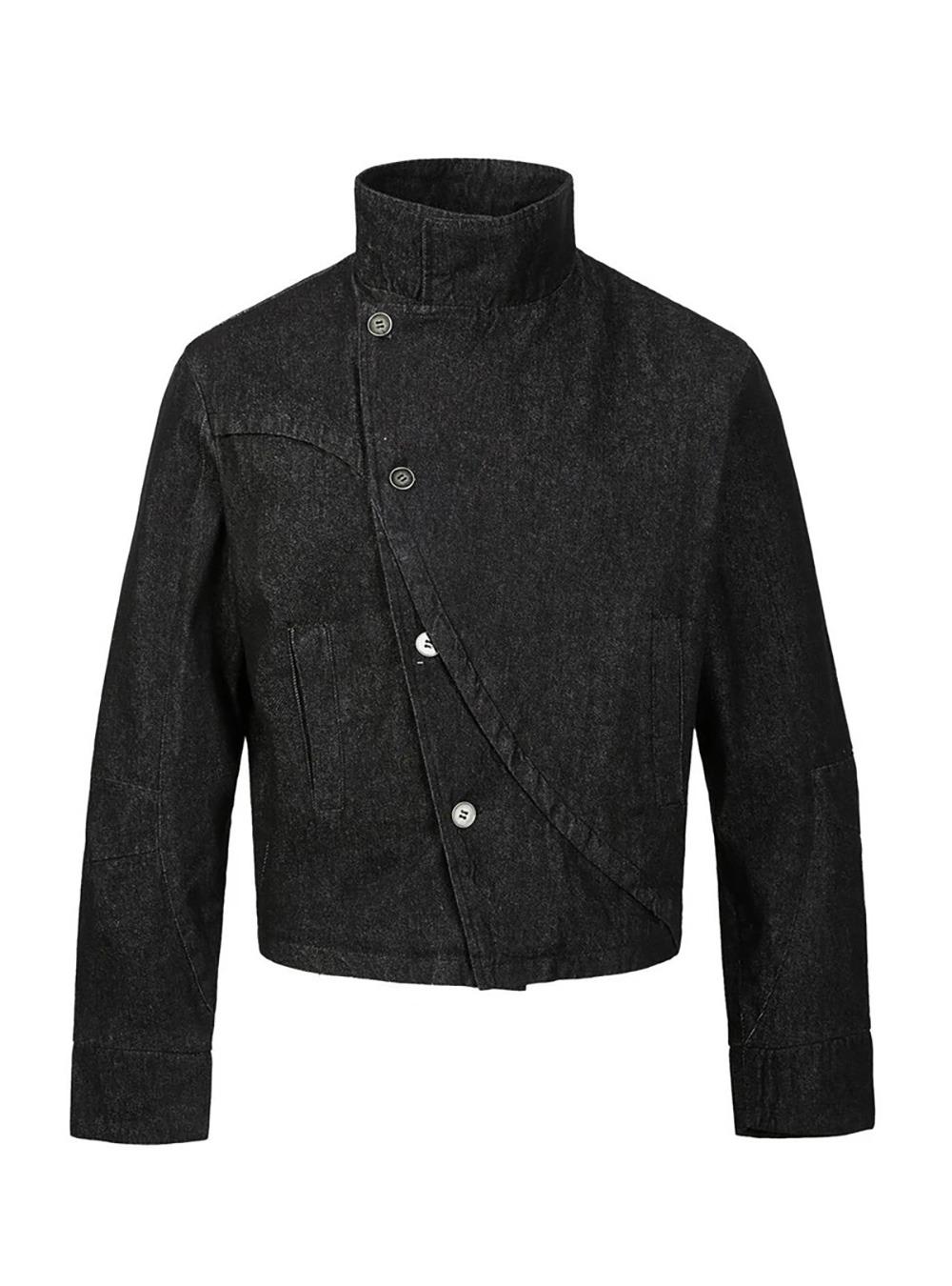 Asymmetric High Neck Jacket