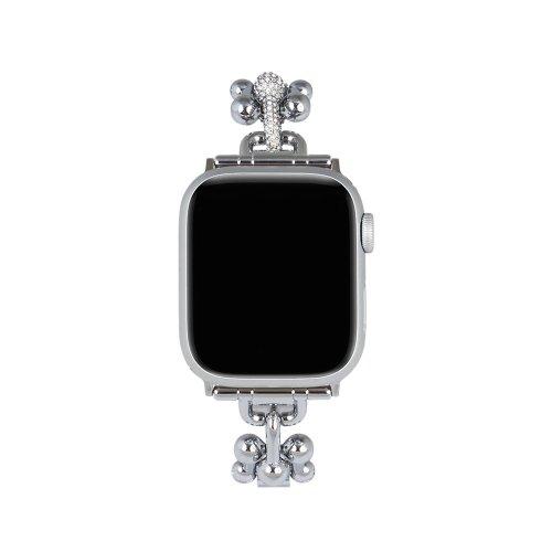 [38/41 SIZE] 볼 포인트 실버 메탈 애플워치스트랩 LL2T21707PSS