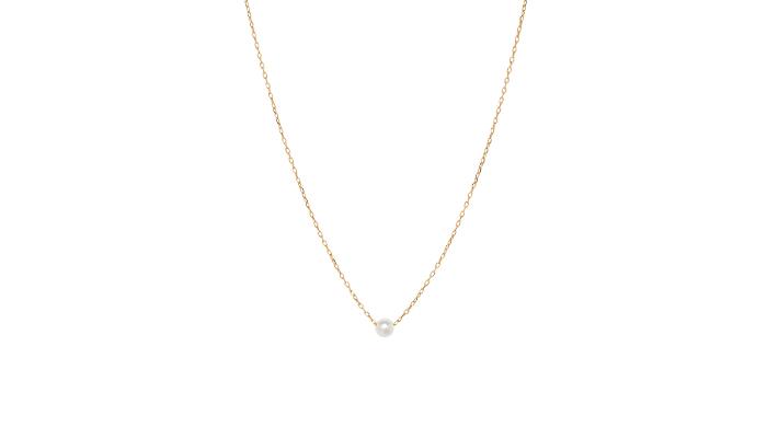 [14K GOLD] ONE PEARL NECKLACE