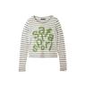 1/2 TICKETING STRIPE BODER TEE (GREY)