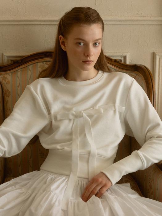 RIBBON DETAILED SWEATSHIRT_TT4S203IV