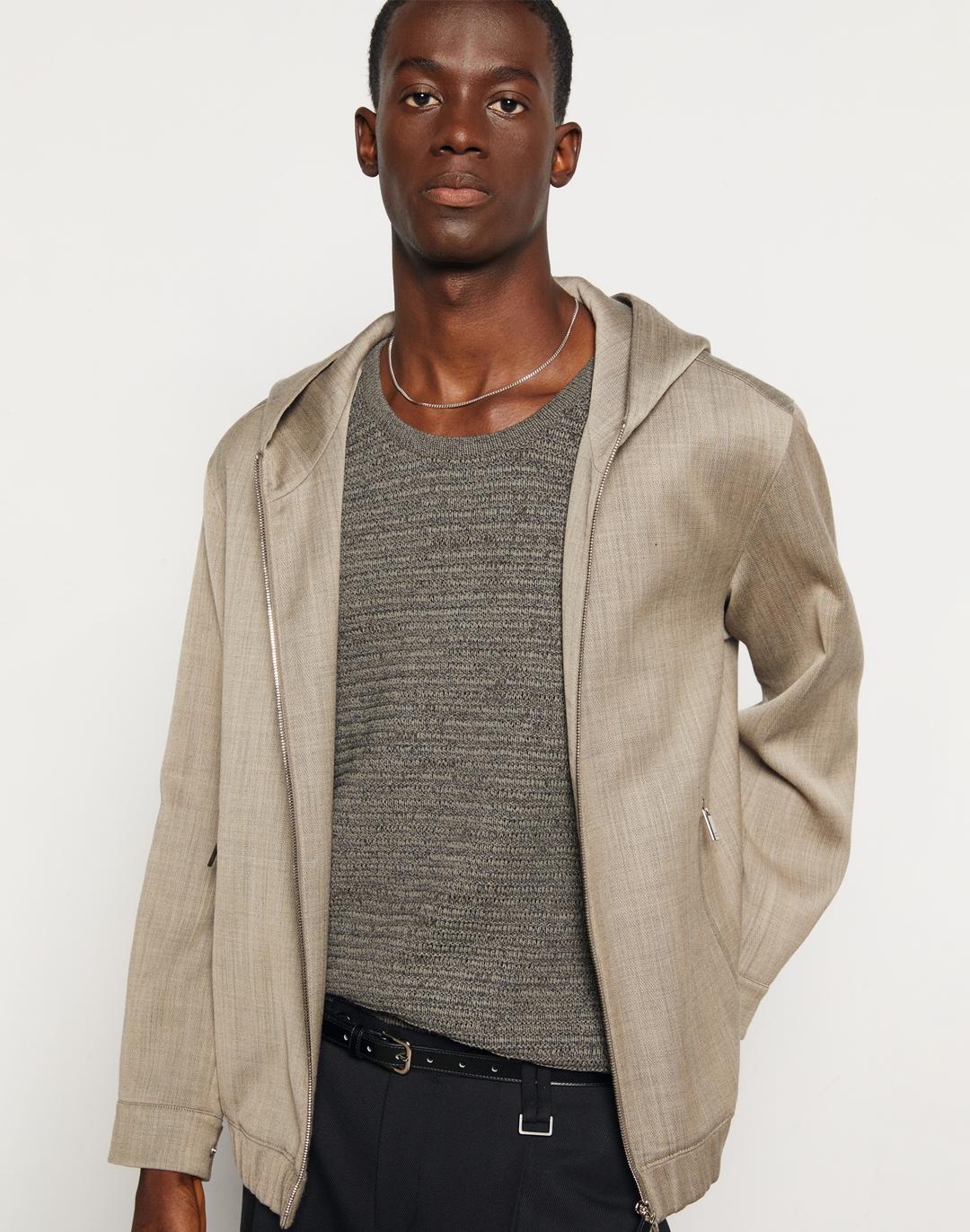 [24SS] [ITALY virgin wool] 베이지 블루종 점퍼