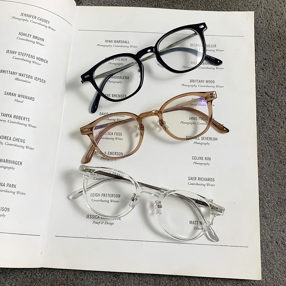 남자 여자 공용 5540 뿔테 블랙 브라운 투명 패션 커플 안경 3color