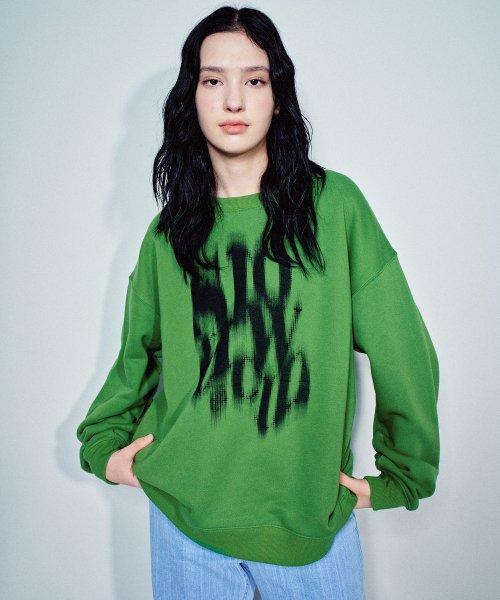 블러리 로고 스웨트셔츠 [그린]