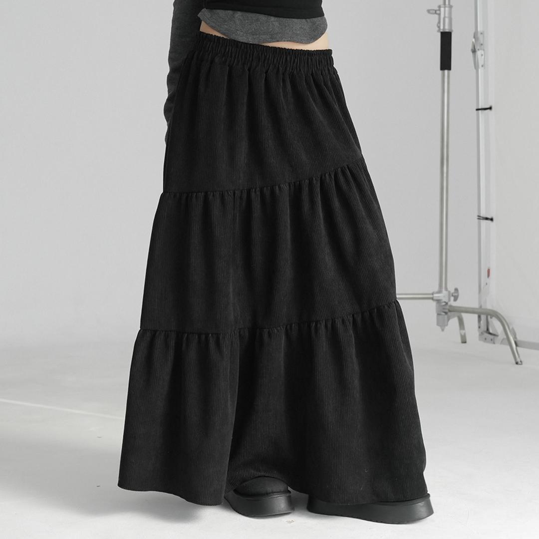 켈렌 코듀로이 롱스커트