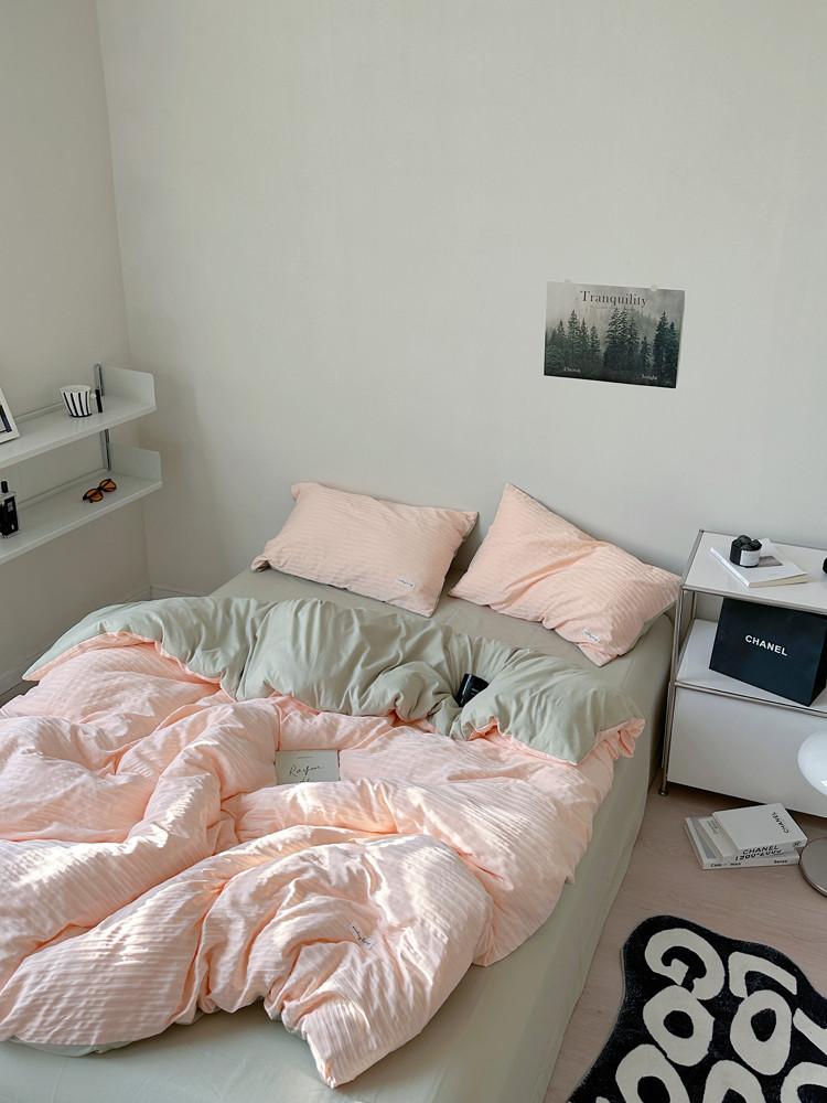 페르지아 양면이불 심플한 사계절 침구커버세트 부드러운 4color 싱글 슈퍼싱글 퀸