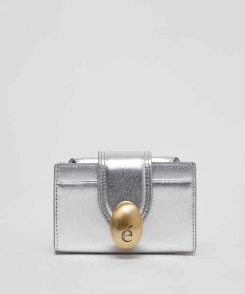 Egg lock wallet(Silver spoon)_OVADX24001SIV