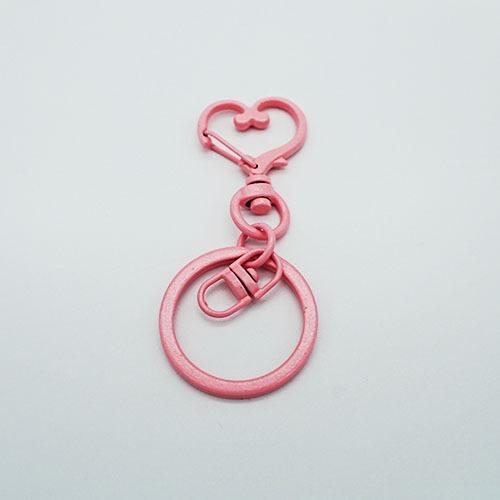 열쇠고리 하트 - 분홍 (5개입)