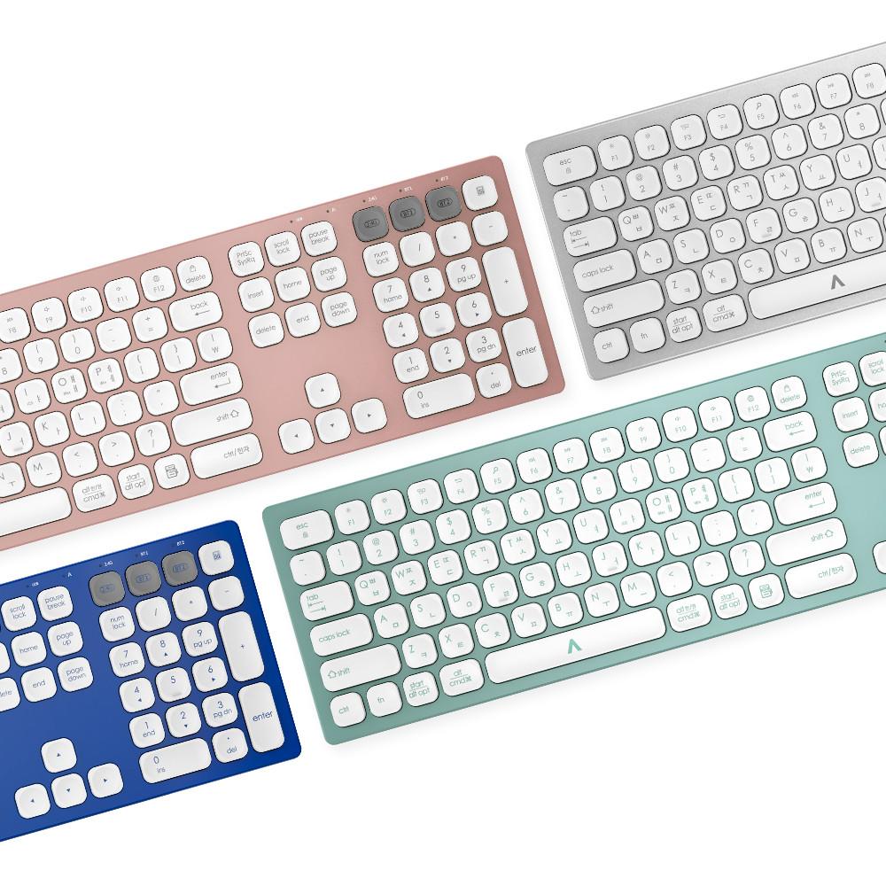 만렙 BK301 블루투스 무선키보드 멀티페어링 애플 맥북 아이맥 아이패드 사무실 저소음