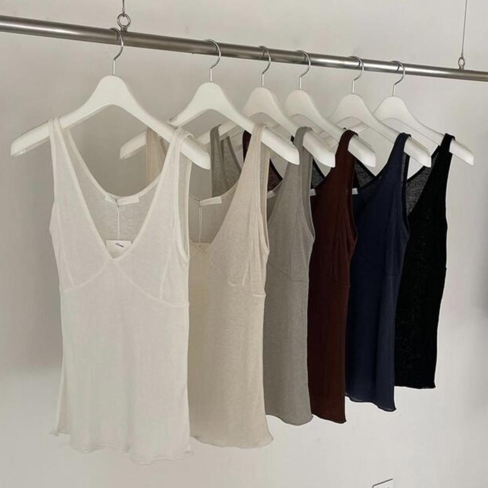 울 텐셀 레이어드 나시 6color