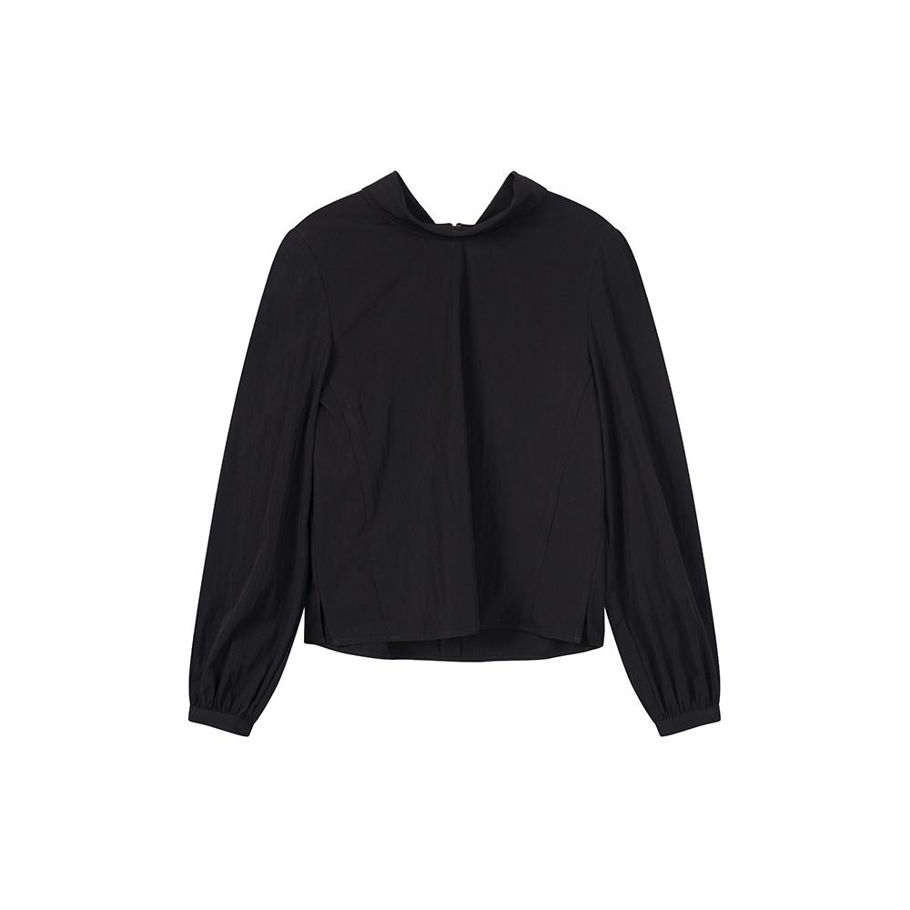 긴팔 퍼프 뒷리본 블라우스 AR3WB868