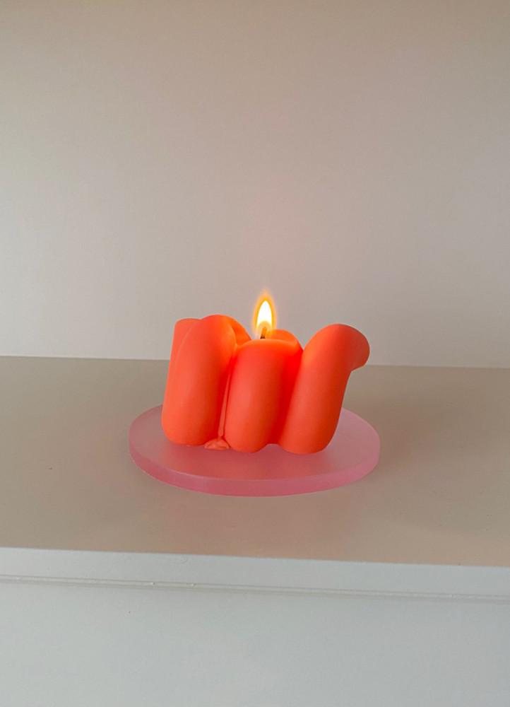 코일 인테리어 오브제 형광 캔들 향초 양초 집들이 퇴사 답례품 선물