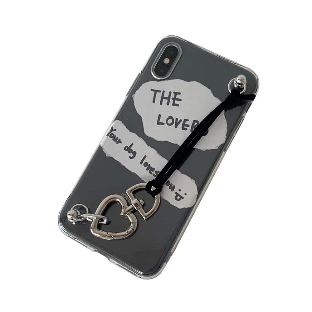 heart leather strap case