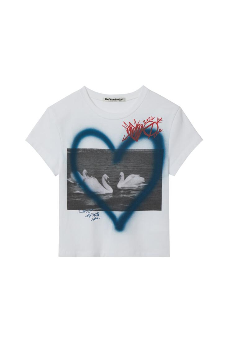 ■아이유 착용■ LOVE BABY T-SHIRT, WHITE