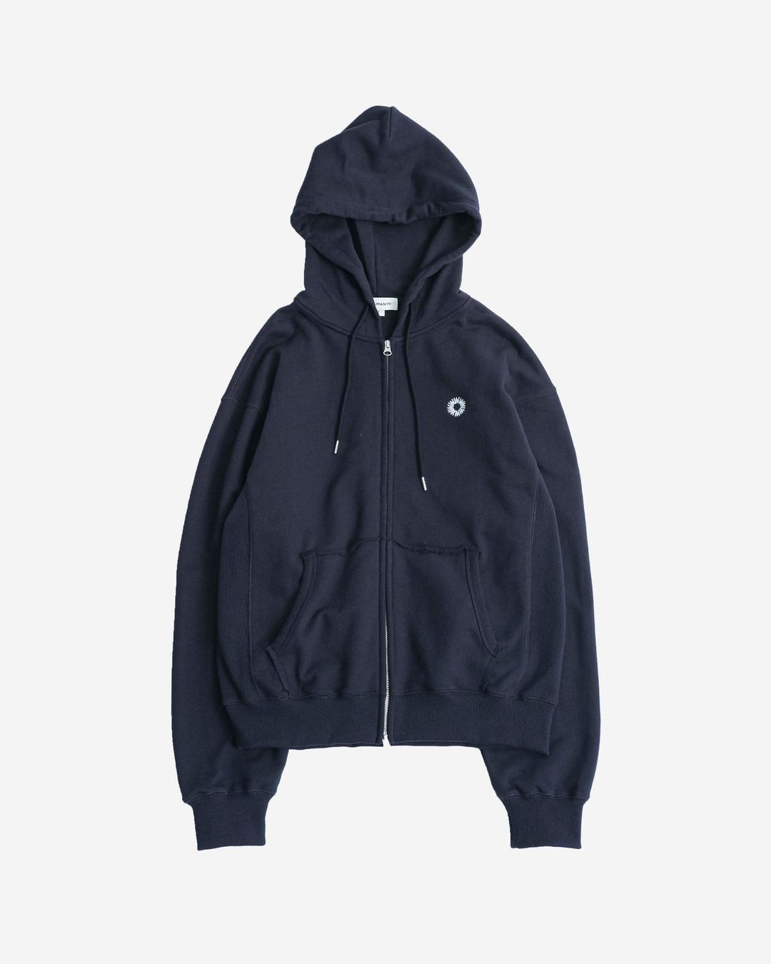 EVD HOODED ZIP-UP  (DARK NAVY)