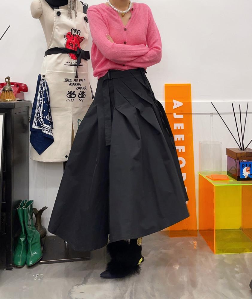 [Made by Ajeeforest] 사선스커트 롱버전 - 3월2일배송됩니다- 디자인 특허