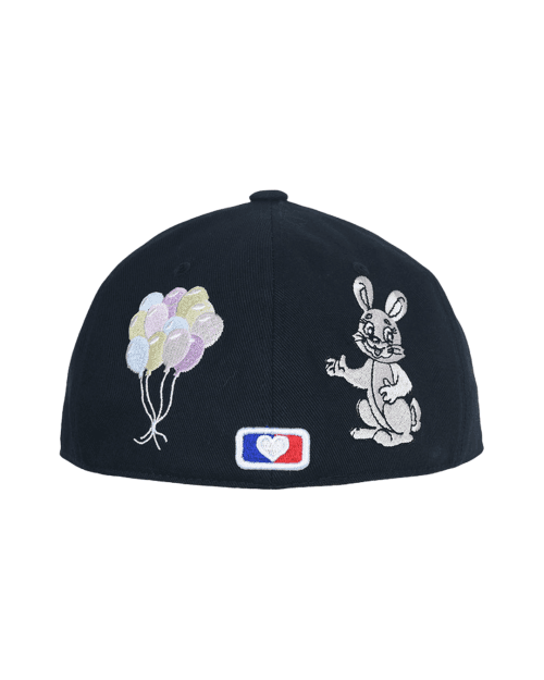 RABBIT EMBROIDERY CAP (DEEP NAVY)