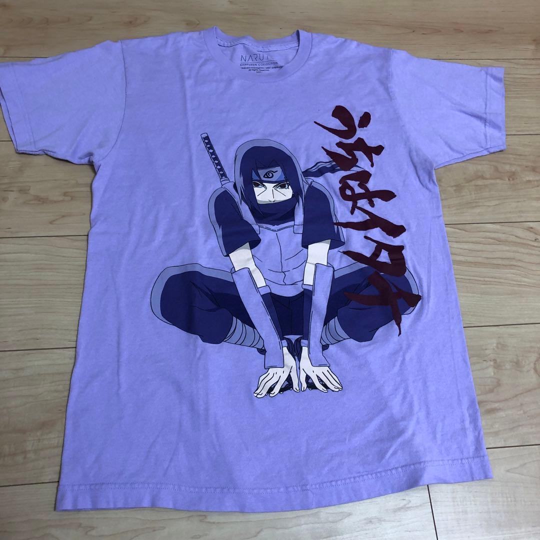 NARUTO ナルト イタチ Tシャツ パープル アニメ　Mサイズ