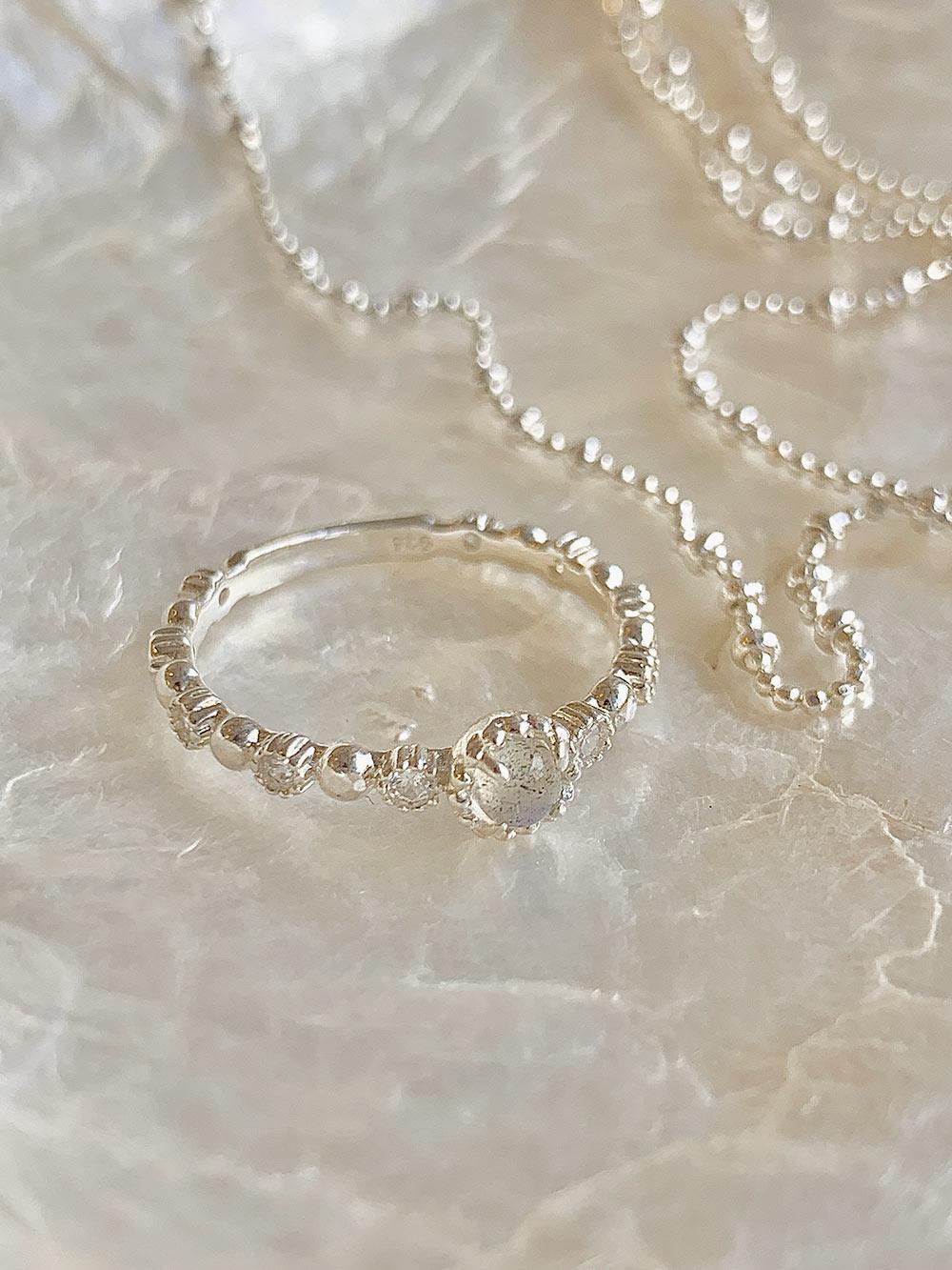 실버925 레브라도라이트 은반지 / 천연석 실버반지 우정반지