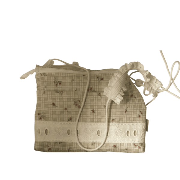 Lace Sacoche Bag - Rosebud