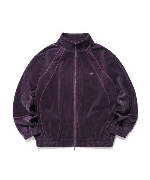 VELOUR TRACK JACKET_PURPLE(NG2DFUB933A)