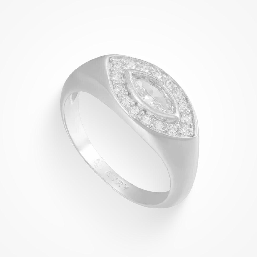 Golden Eye Ring - Silver / 7