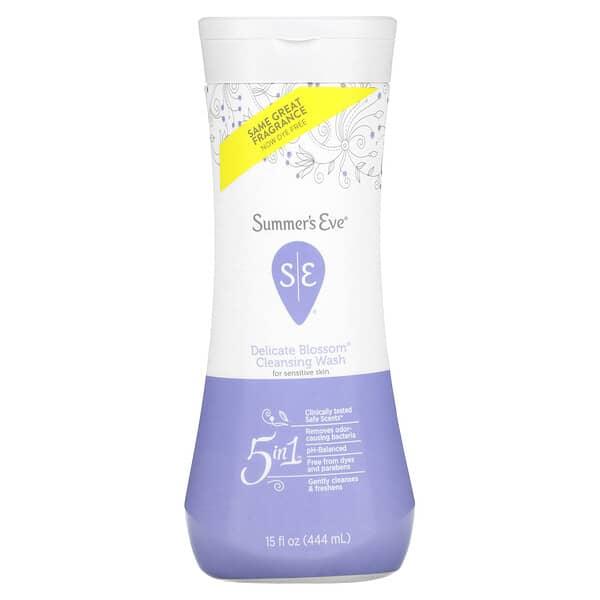 Summer's Eve, 5가지를 1개에 담은 클렌징 워시, Delicate Blossom, 15fl oz(444ml)