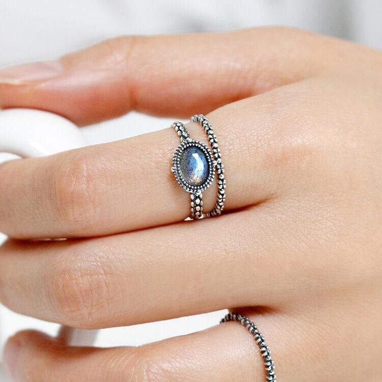 925실버 원석 중지반지 비앙카/ Bianca Gemstone Ring