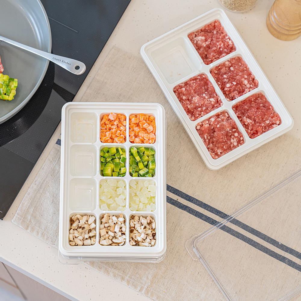 창신리빙 칸칸 아이스 얼음 냉동실 소분용기 2개 3구 6구 12구