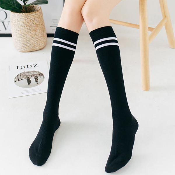 [홀리지]멜러니 오버니삭스 필라테스 요가 무릎양말 롱삭스